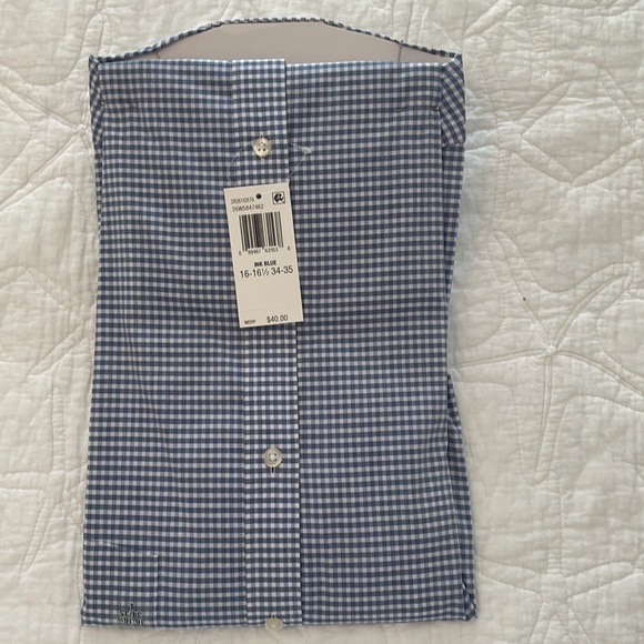 NWT Men’s Arrow Dress Shirt Large - Picture 2 of 3